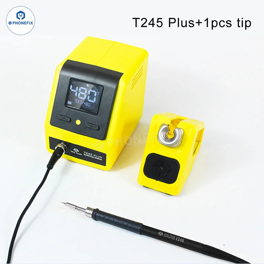 PhoneFix BGA soldering station with compatible C210, T245, T115 tips for T210, T245, T115 models, 110V US version.