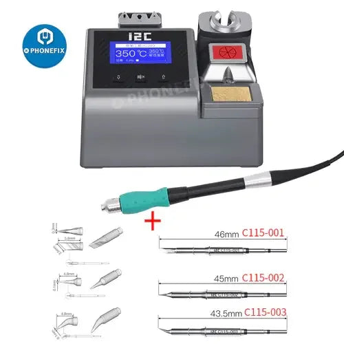 i2C 2SCNi Nano BGA soldering station handle by PHONEFIX, compatible with JBC C115, C210, C245 soldering stations, with ergonomic design