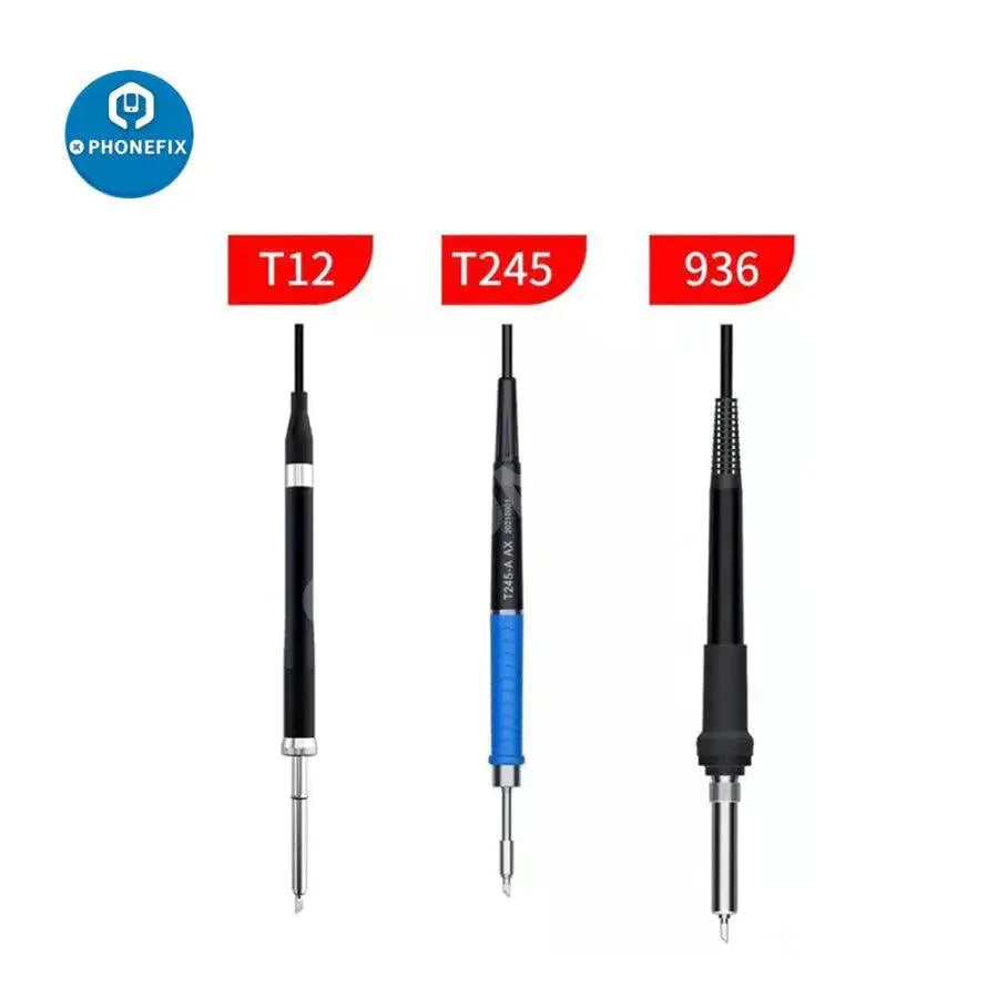 AIXUN T3A BGA soldering station with T245 handle and iron tips, designed for precise electronic soldering work.