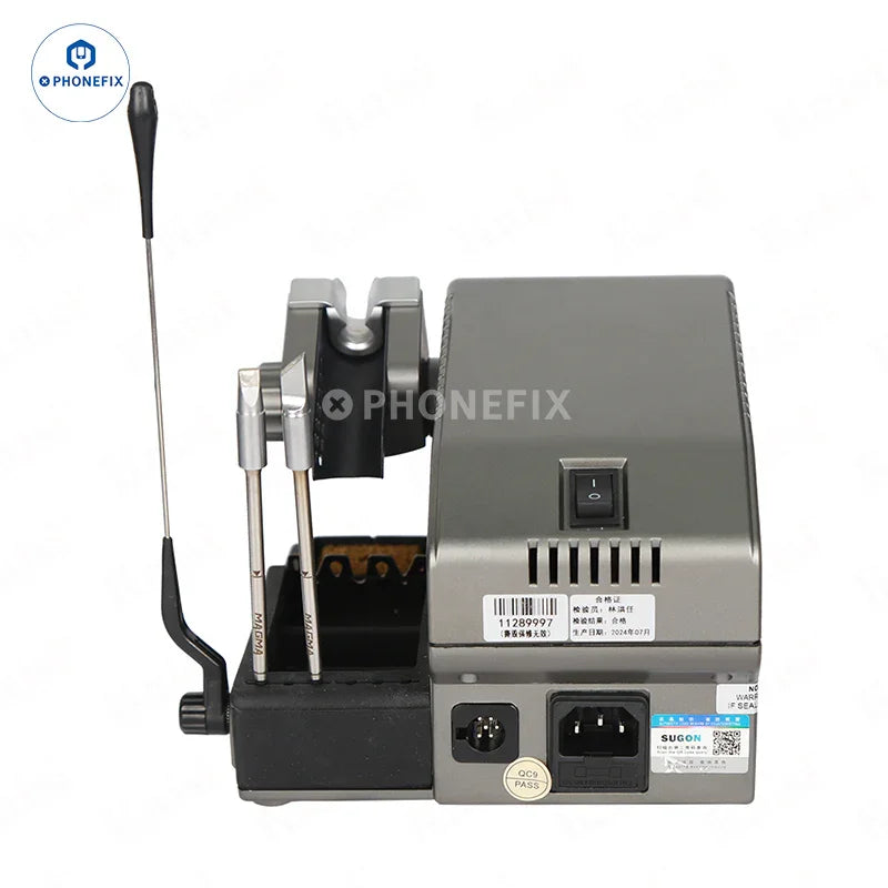 Sugon T61 400W BGA Soldering Station by PHONEFIX with T210 T470 handle and C470 tips for precise soldering work.