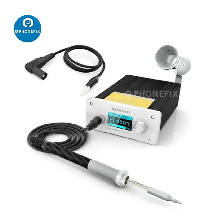 Station de soudage BGA à chauffage rapide HandsKit avec pointes de fer JBC T245 pour un soudage électronique précis par PHONEFIX.