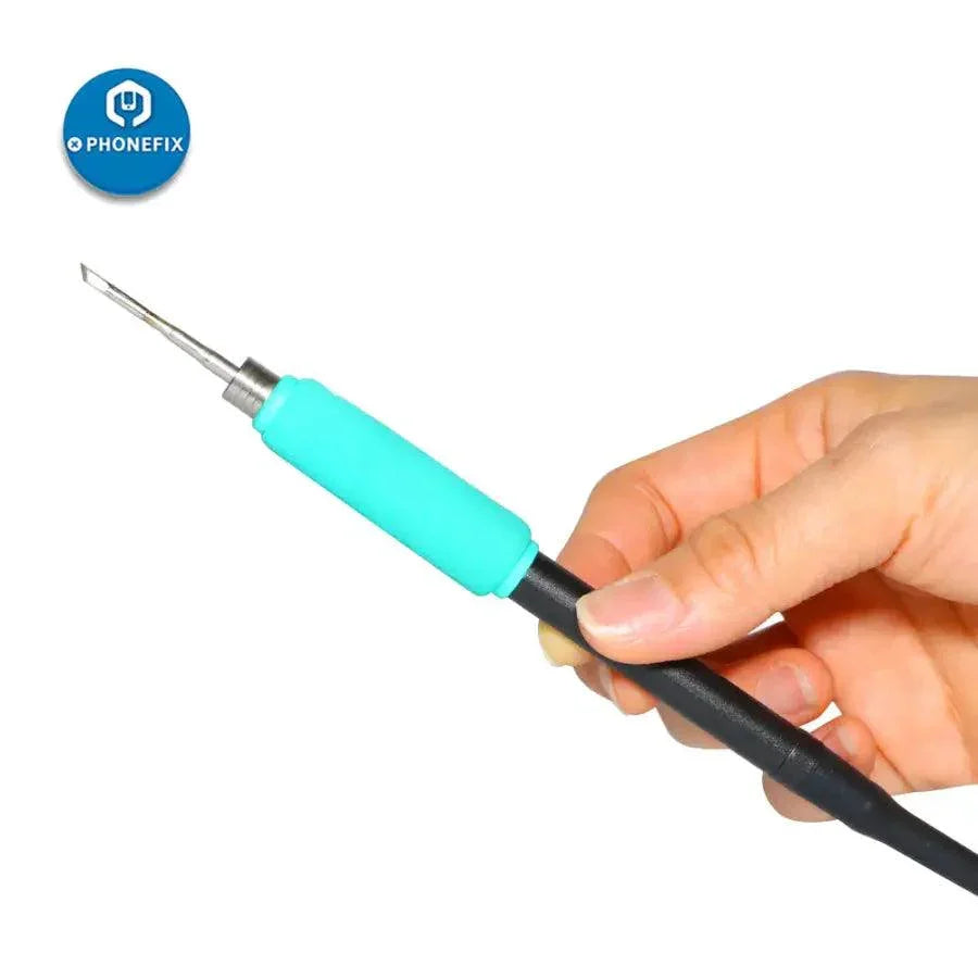 XZZ FX-210 BGA soldering station by PHONEFIX with lead-free soldering iron and rapid heating feature, shown with station and tools.
