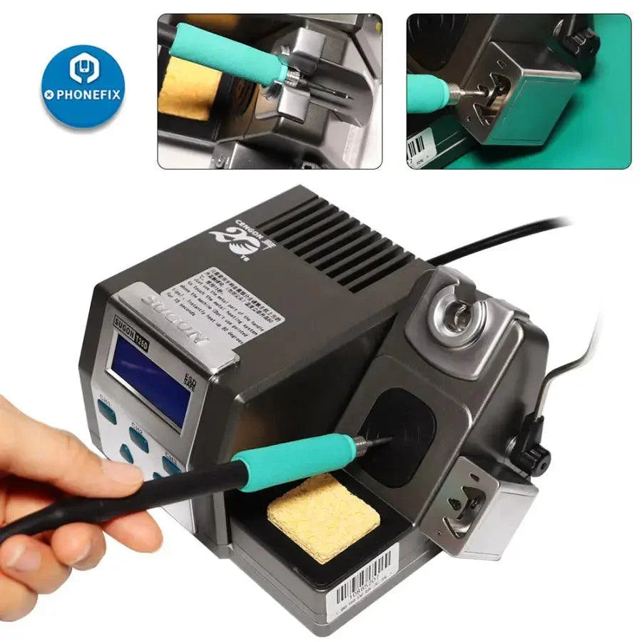 PHONEFIX XZZ FX-210 BGA Lead-Free Soldering Station with rapid heating and adjustable temperature for electronic repairs.