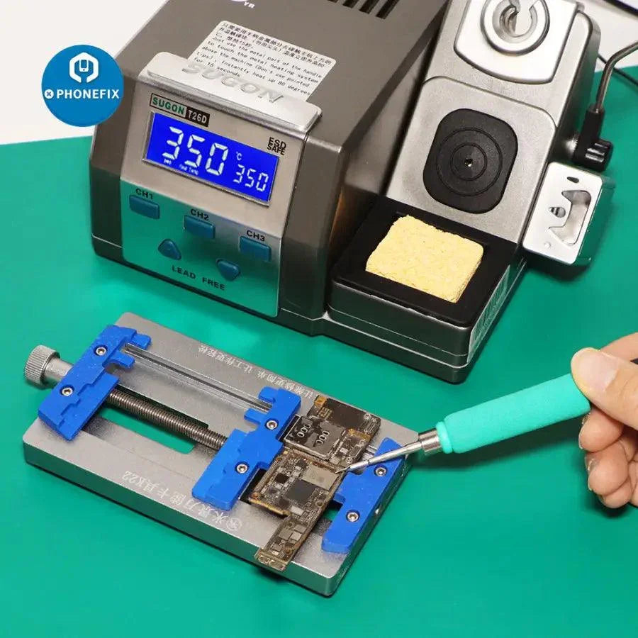 PhoneFix XZZ FX-210 BGA soldering station with rapid heating, lead-free soldering tip, and ergonomic design for precise electronics work.
