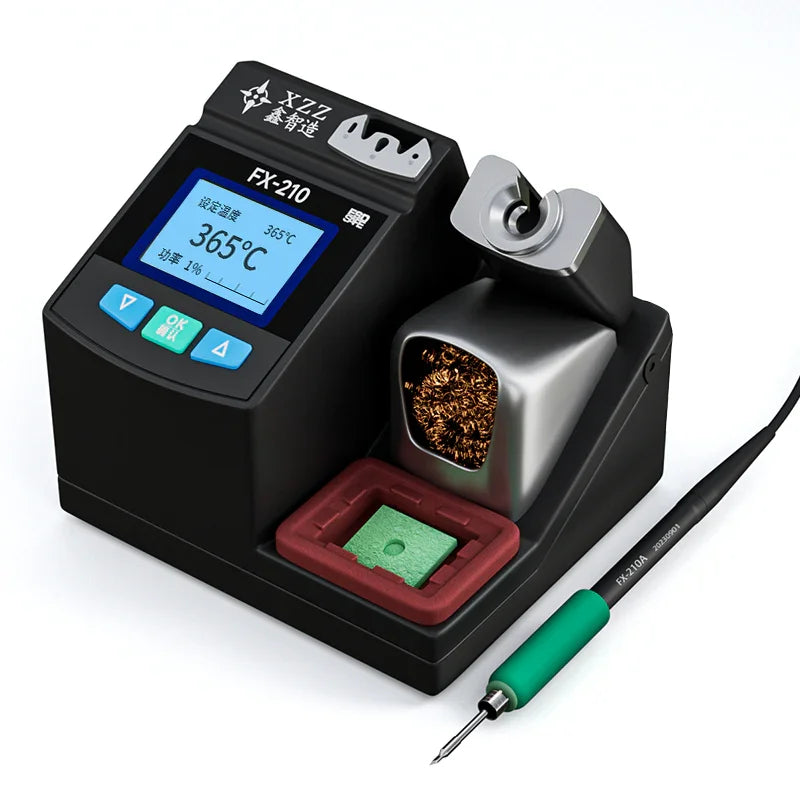 PHONEFIX XZZ FX-210 BGA Soldering Station with lead-free soldering iron and rapid heating, ideal for precise circuit board repairs.