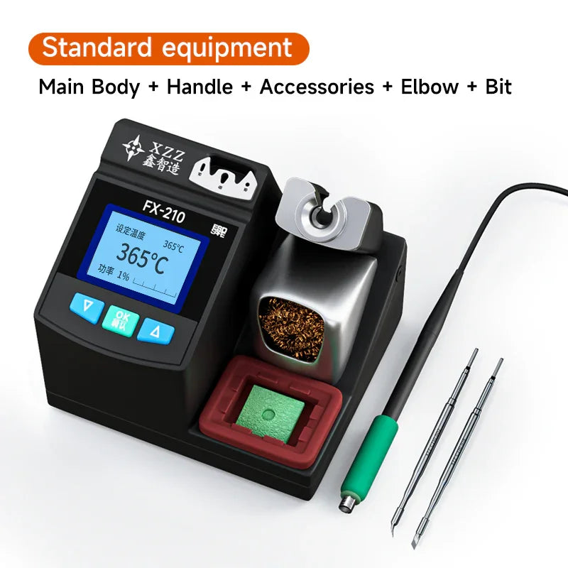 PHONEFIX XZZ FX-210 BGA Lead Free Soldering Station with rapid heating, compact design, and adjustable temperature control.