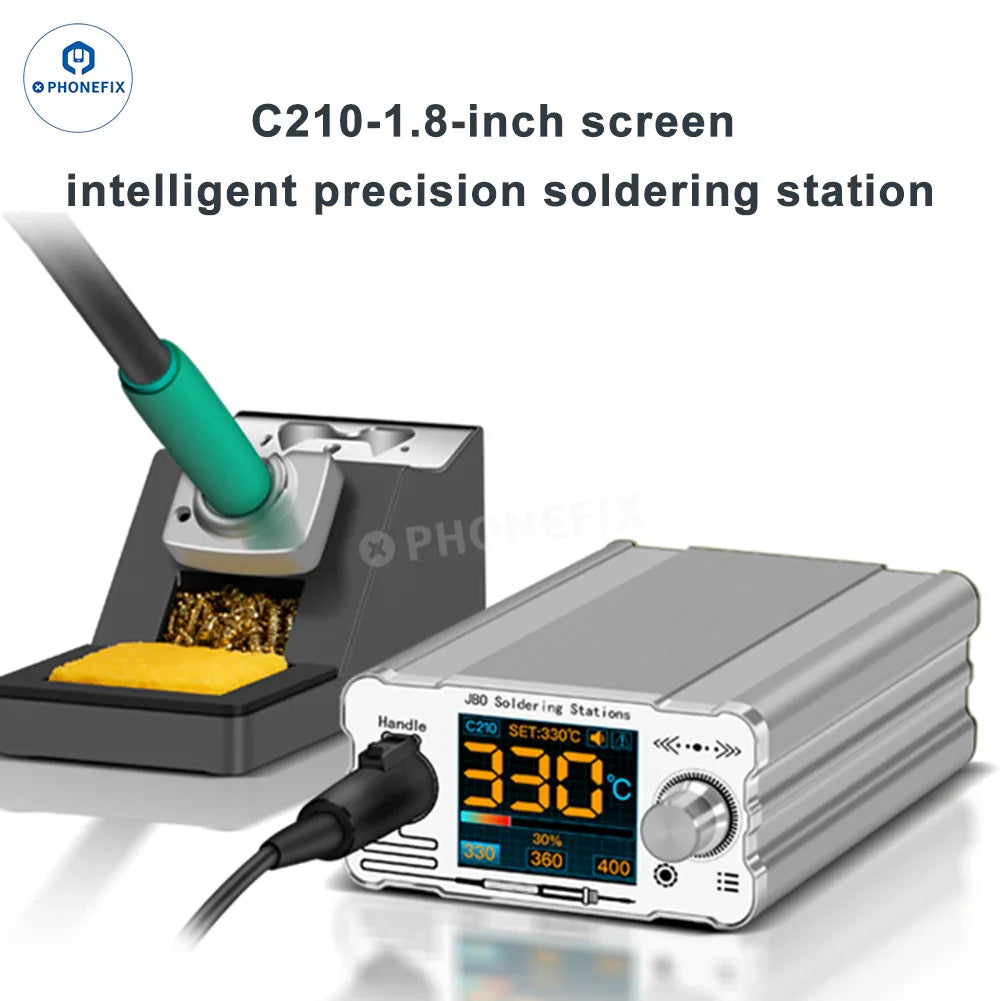 PHONEFIX ZH-C210 Pro BGA Soldering Station with C210 iron tips, precision soldering tool for electronics repair.