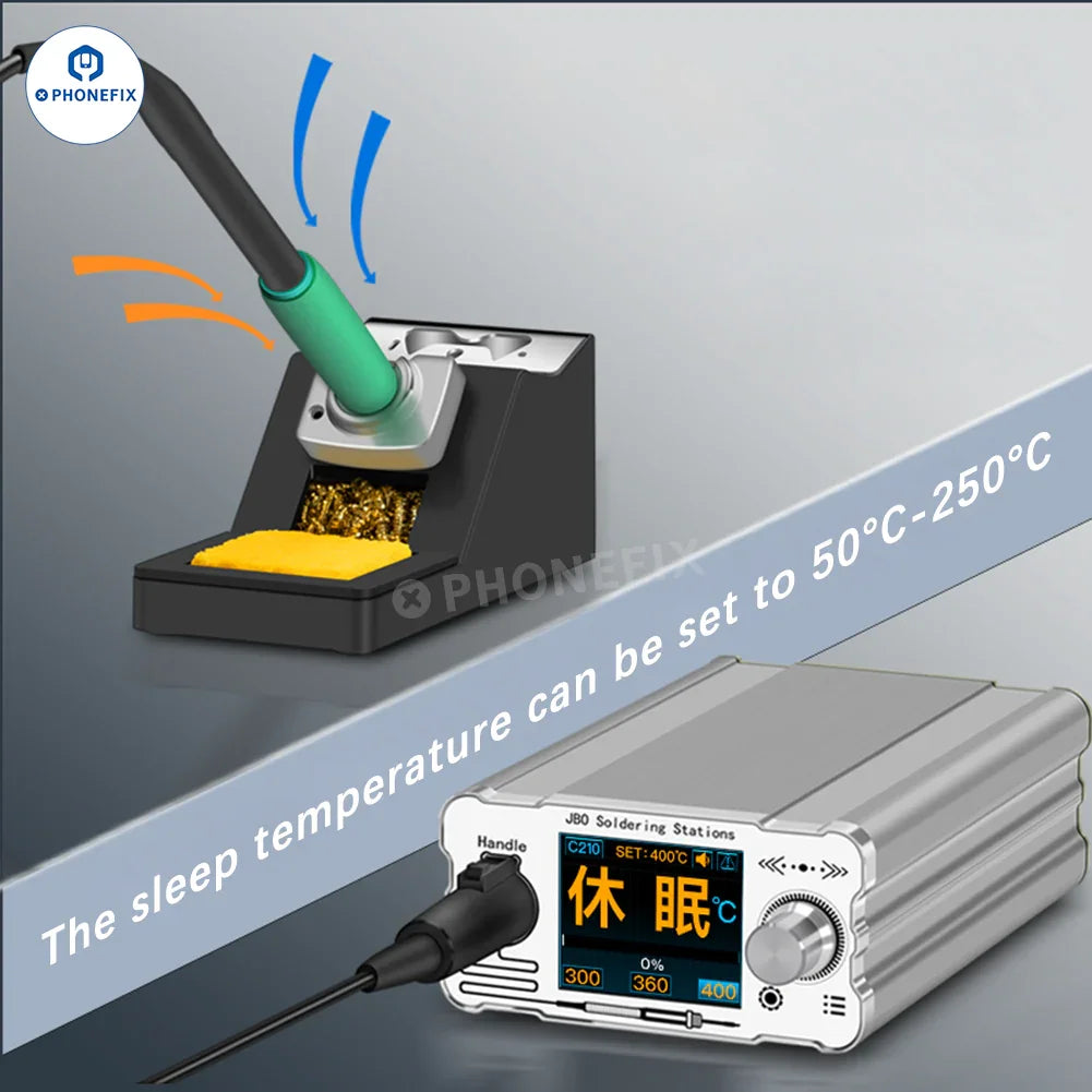 PhoneFix ZH-C210 Pro BGA Soldering Station with C210 iron tips for precise electronic soldering and rework.