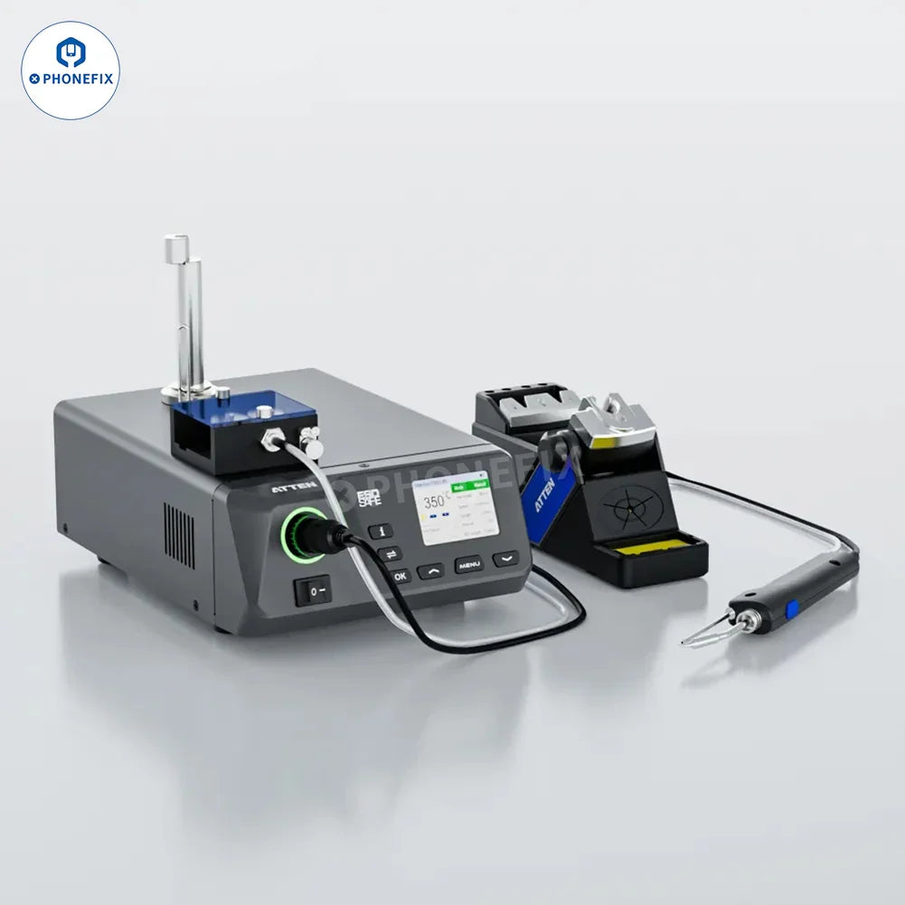 PHONEFIX BGA Soldering Station with auto-feed solder wire, models ZT-660-150G and ZT-661-200H, showing the soldering station setup.
