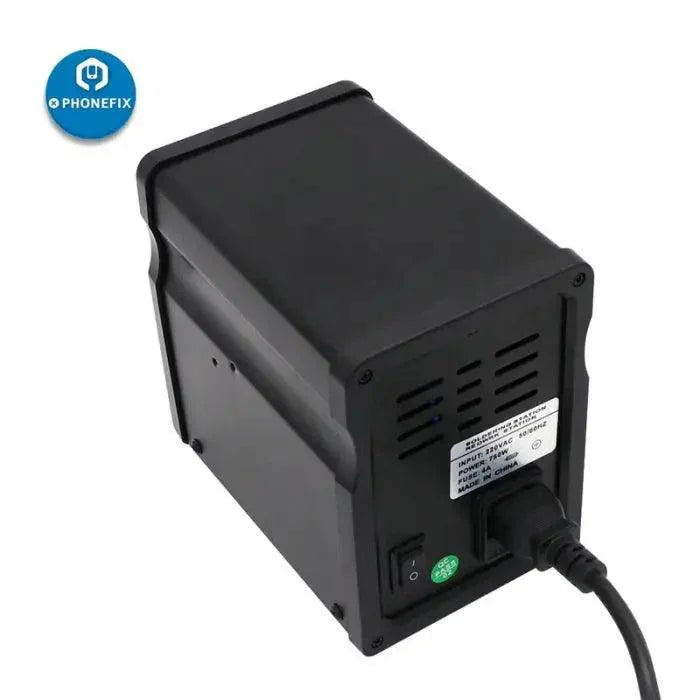 Phonefix 999D Pistolet à air chaud numérique LED 2 en 1 et station de soudage, compact et polyvalent pour la réparation électronique.