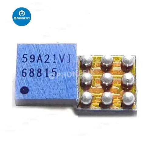PhoneFix iPhone USB Charge IC U2 Tristar 1610A3 610A3B component for charging port repair, showing a new circuit chip.