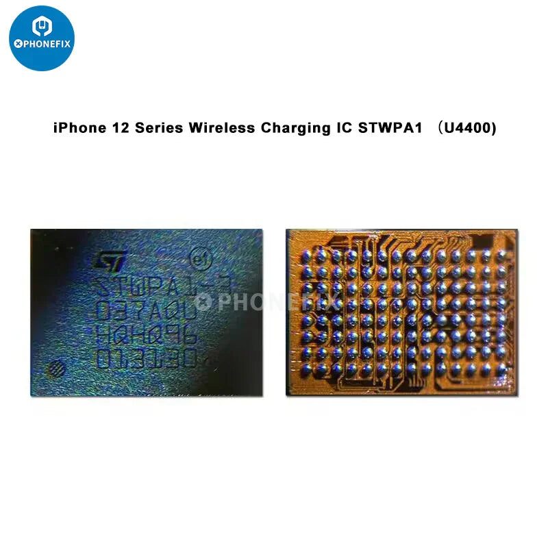 Wireless fast charger IC component for iPhone USB charging, PHONEFIX STWPA1A1 chip for wireless charging modules.
