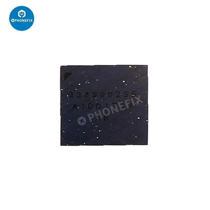 Small Big Audio Codec IC component for iPhone 6 to 14 Pro Max, used in repairing audio circuitry, by PHONEFIX.