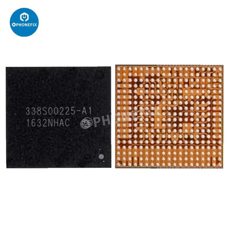 PhoneFix power management IC component for iPhone 6 to 15 Pro Max, shown in a close-up image of the electronic component.
