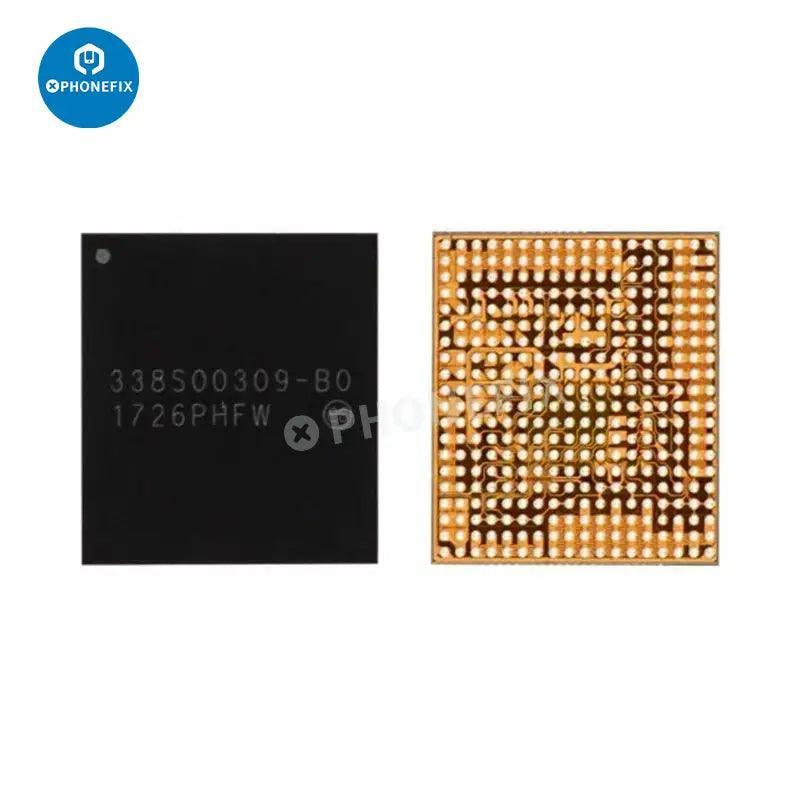 PhoneFix power management IC component for iPhone 6 to 15 Pro Max, showcasing the small circuit chip used in device repair.