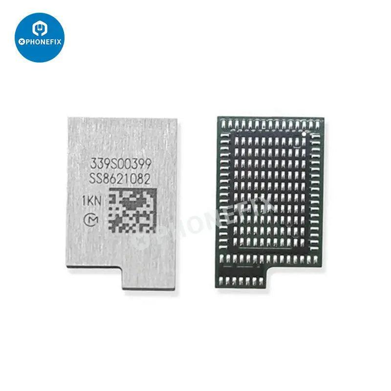 Phonefix WiFi Bluetooth IC replacement component for iPhone 6 to 14 Pro Max, used in repairing internal phone circuitry.