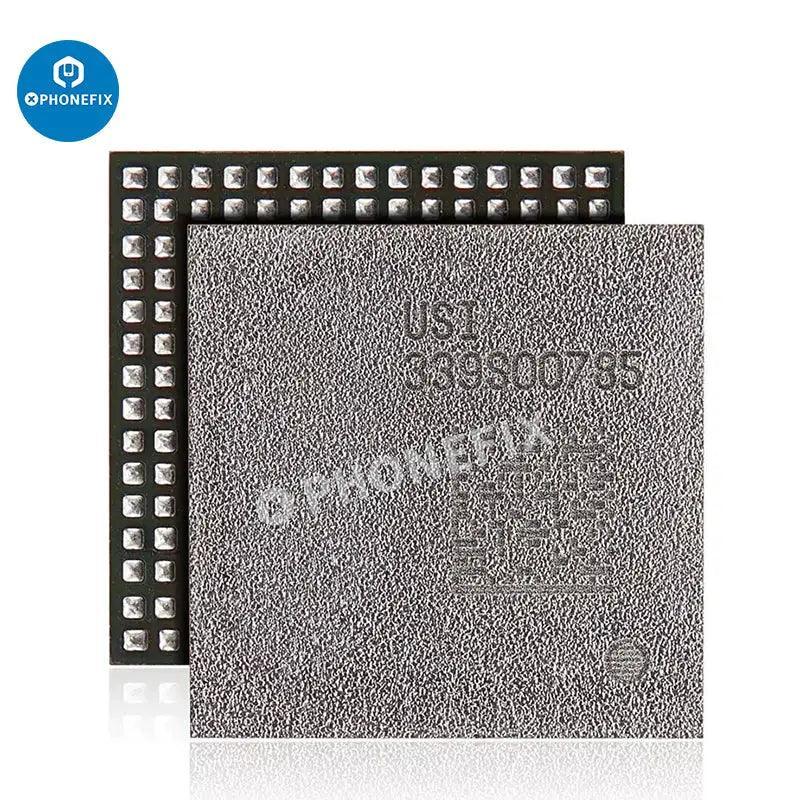 PhoneFix WiFi Bluetooth IC replacement component for iPhone 6 to 14 Pro Max, showing the small circuit chip on a white background.