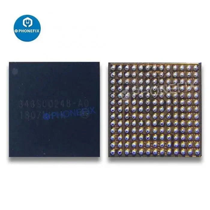 iPad Mini 5 Power Management IC by PHONEFIX, model 343S00286/343S00248, shown as a small electronic component on a circuit board