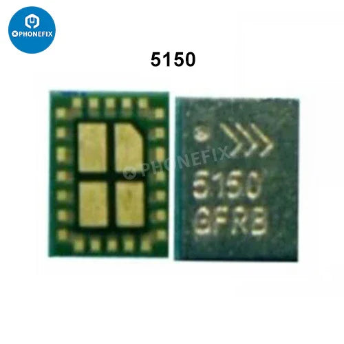 PHONEFIX NFC Controller IC Antenna Switch Chip for iPhone 8-15 Pro Max, electronic component with circuit connections.