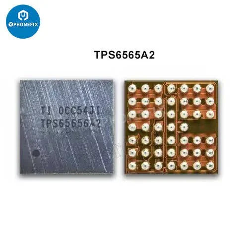 PhoneFix iPhone Touch IC screen controller boost inductor replacement component, showing a small electronic part with leads.