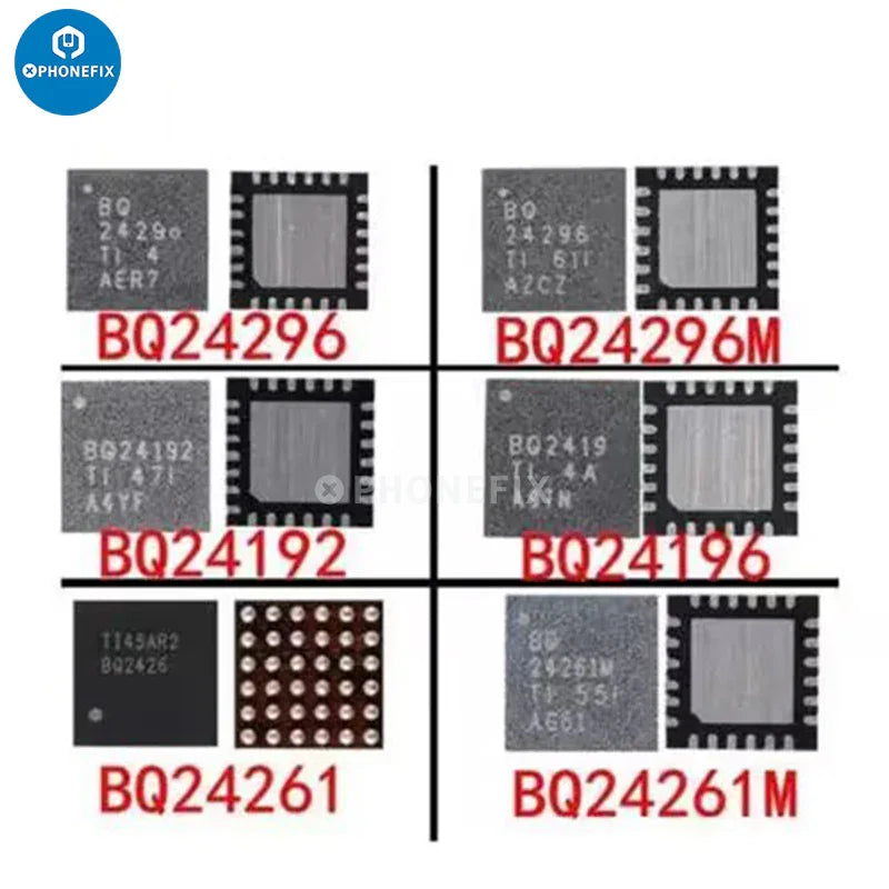 USB charge controller IC BQ25892 for Huawei P9 Mate 8, electronic component with circuit board and connection ports.