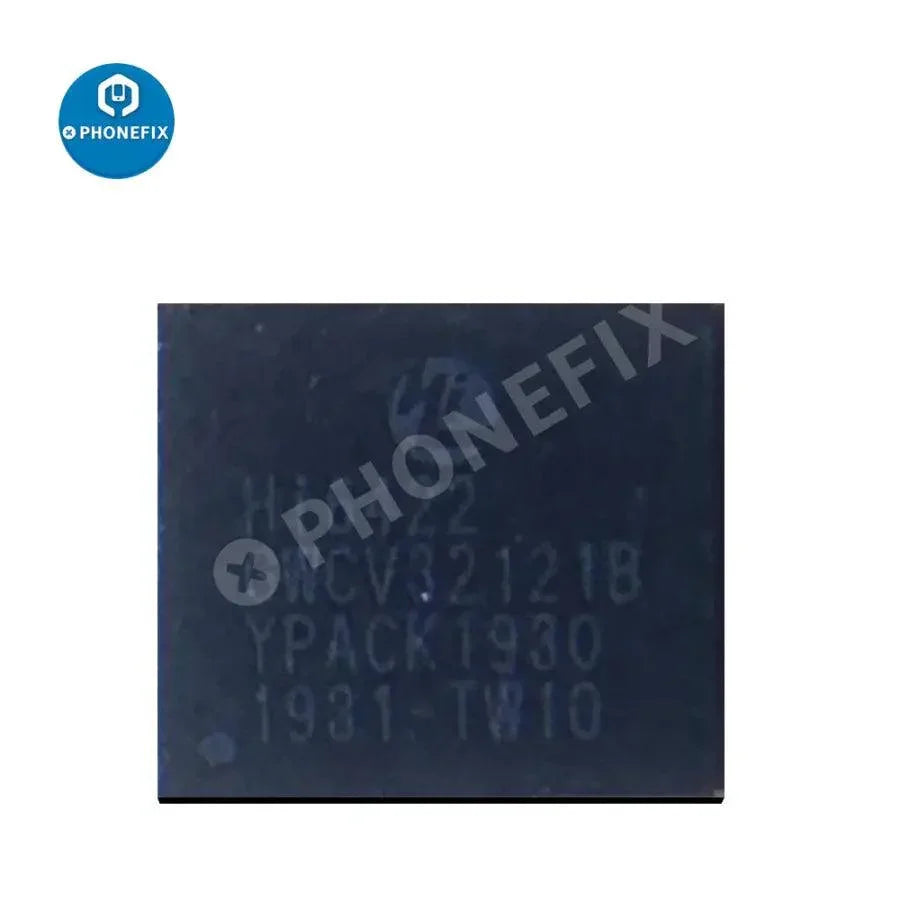 PhoneFix HI6422 V212/V310/V32121/ V32122/V32121B/V32121C chip power IC for Android phones, close-up of component on circuit board