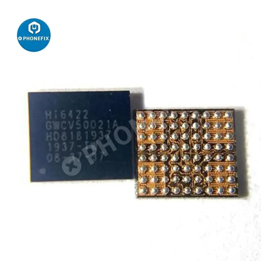 PhoneFix HI6422 V500 series IC power supply chip for Android phones, shown on a white background with detailed component markings.