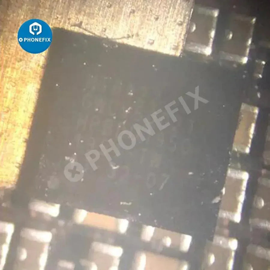 PhoneFix HI6422 V500 series IC power supply chip for Android phones, showing the compact component on a circuit board.