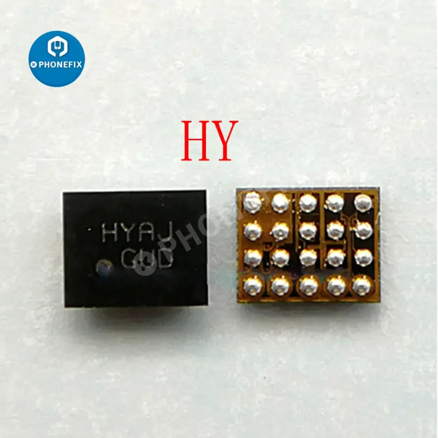 HY GF GQ HC JJ F9 GX 1J USB charging IC for Android phones, electronic component by PHONEFIX, used in smartphone repair.