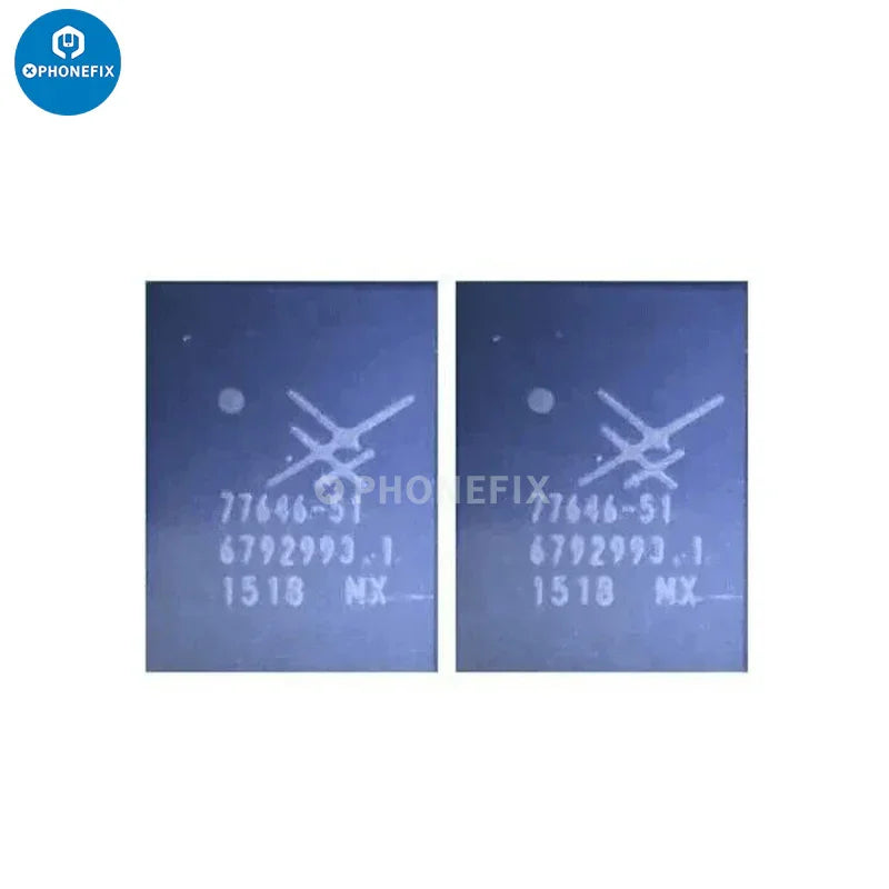 Xiaomi 1360 Light Control IC and D74B Diode for display charger circuit, components from PHONEFIX with small electronic parts.