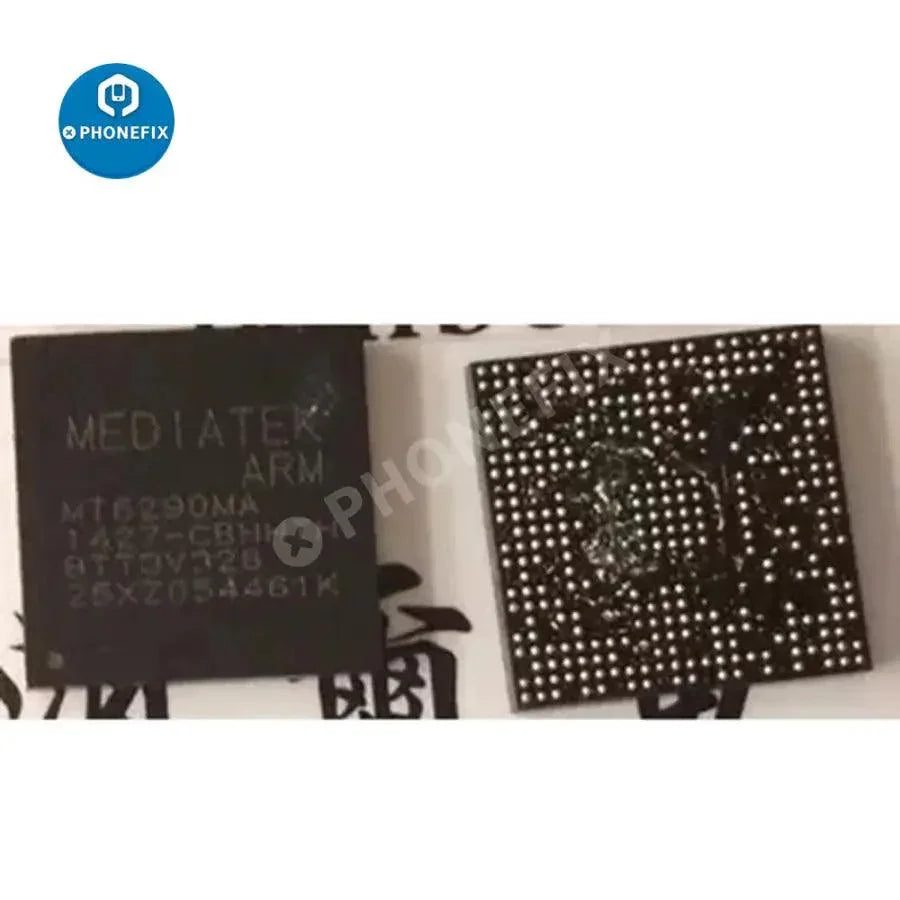 PhoneFix MT6290/328V/6260A/6356W/6358W/6358VW chip power IC for Android phone, close-up of the electronic component.