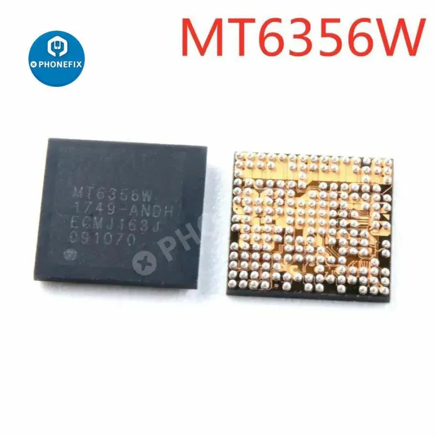 PhoneFix MT6290/328V/6260A/6356W/6358W/6358VW chip power IC for Android phones, detailed view of electronic component.