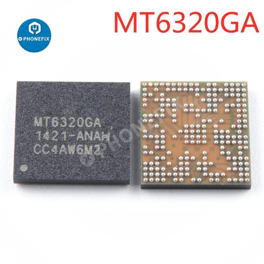 PhoneFix MT6329A power supply IC chip for Android phones, compact component used in mobile device circuitry.