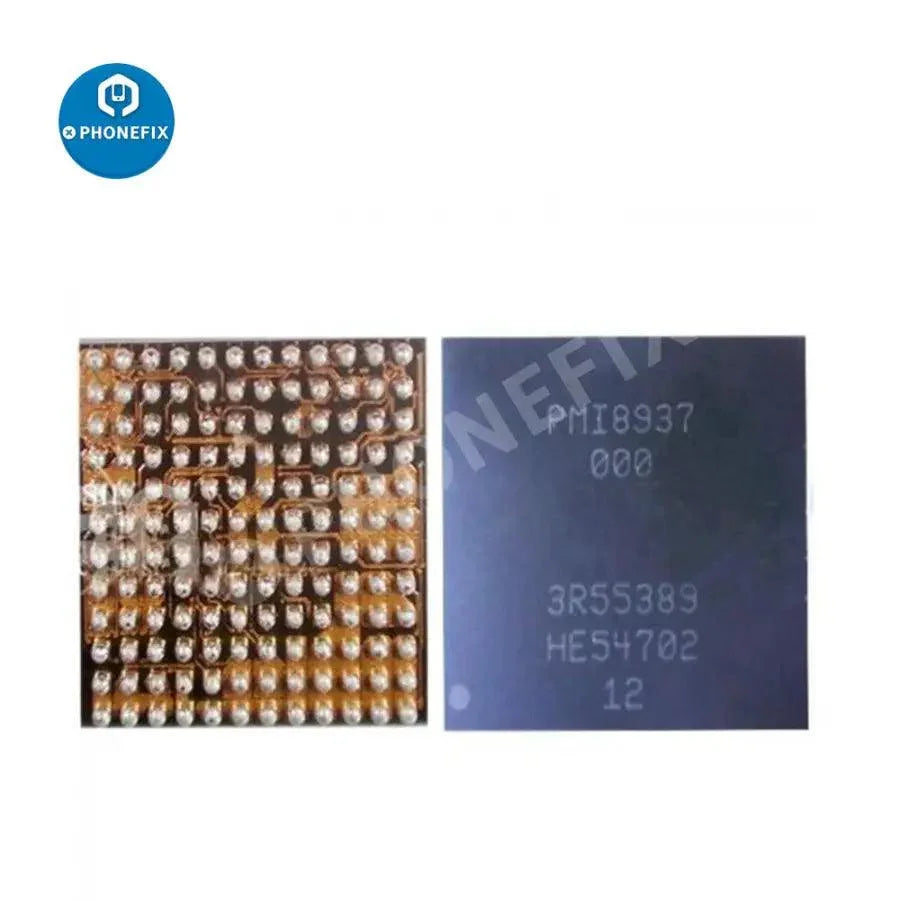 PMI8937 power supply IC chip for Xiaomi and Samsung smartphones, shown as a small electronic component on a white background.