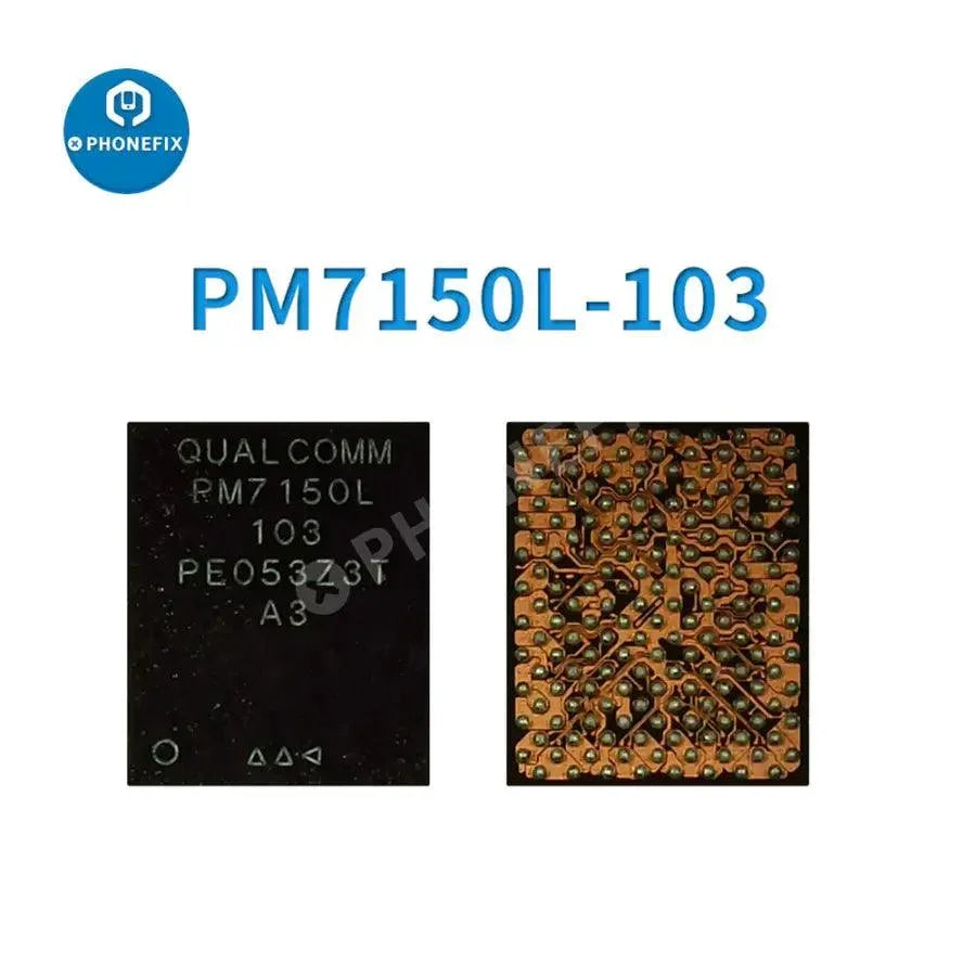 PhoneFix PM7150-002/7150A/7150L chip power supply IC for Android phone repair, shown on a white background.