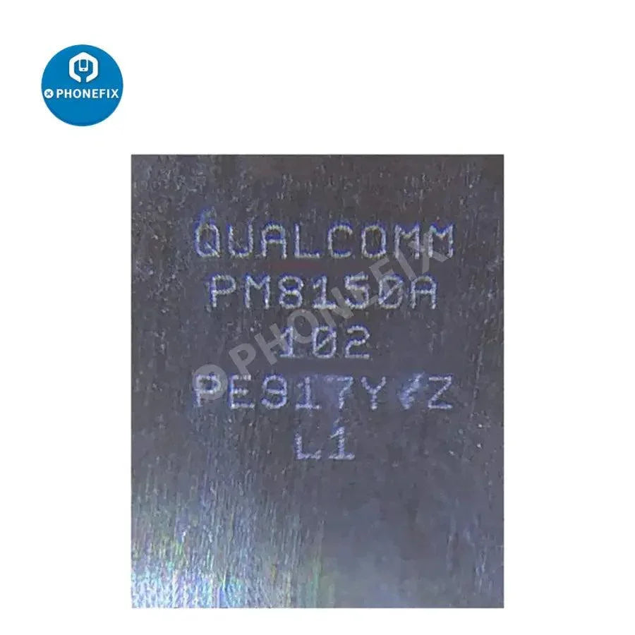 Small Power IC component for Samsung phones, branded PHONEFIX, used in phone repair for models PM8150 and variants.