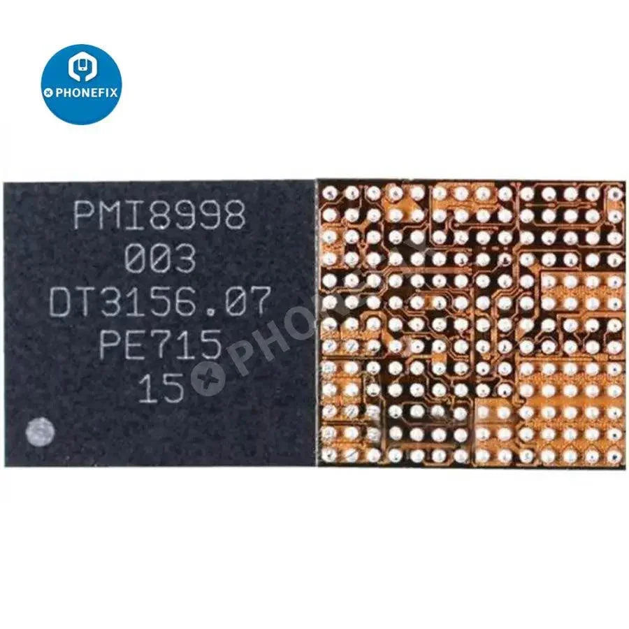 PhoneFix power IC chip for Galaxy S8 and S8+, component with model numbers PM8996 and 8998, used in smartphone repair.
