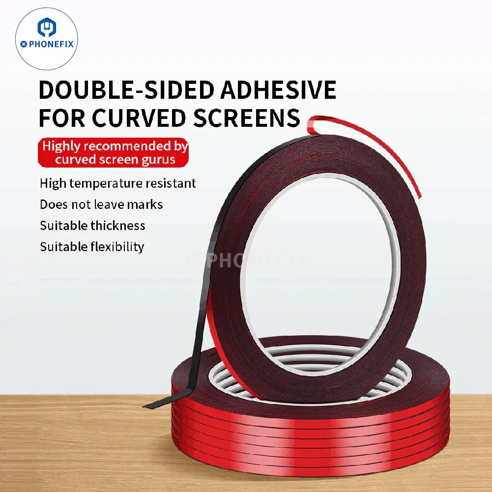 10M heat resistant double-sided tape for phone LCD screen repair, designed for secure adhesion during repair processes.