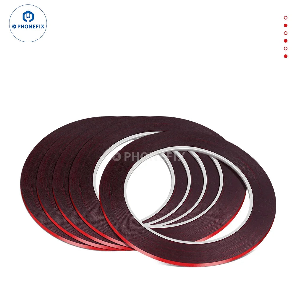 10M heat resistant double-sided tape by PHONEFIX for phone LCD screen repair, shown in a roll ready for application.