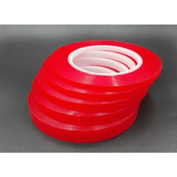 PhoneFix acrylic PET red film clear double-sided tape for phone screen repair, shown on the consumables packaging.