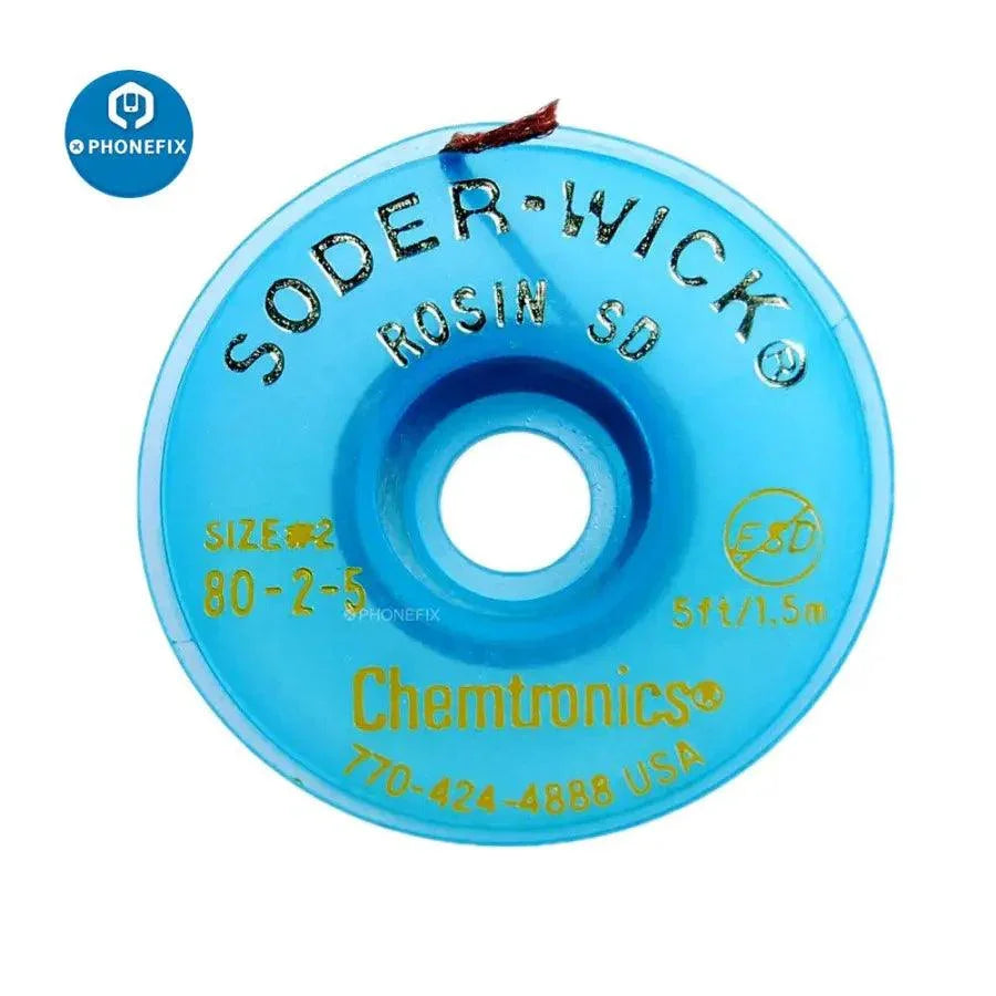 SODER WICK Suction Wire SW 18025/35/45/55 from PHONEFIX, original consumable tool for phone screen repairs, shown in image.