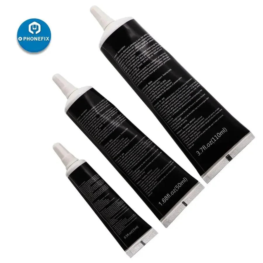 PhoneFix B7000 transparent super glue adhesive for DIY LCD repairs, strong and versatile for various electronic repair projects.