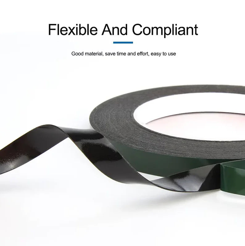 Black double-sided adhesive foam tape for LCD screen repair from PHONEFIX, shown in a close-up image.