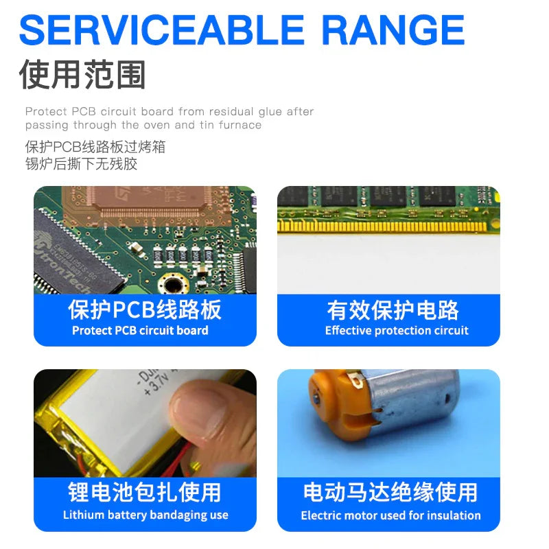 High-temperature resistant welding BGA chip soldering tape used for electronic repairs, with PHONEFIX branding.