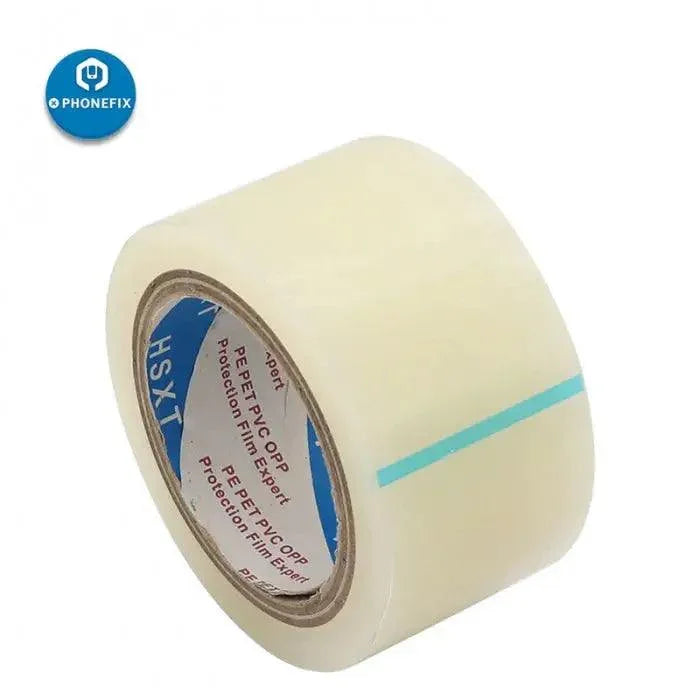 PhoneFix LCD screen PE film dedust adhesive tape and phone screen pasting tool for cleaning and assembly.