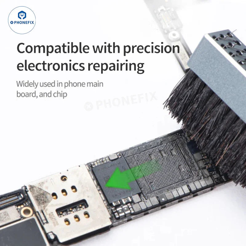 Repairman 530 electronic cleaner from PHONEFIX, 500ml bottle for cleaning PCBs, LCD screens, and camera components.