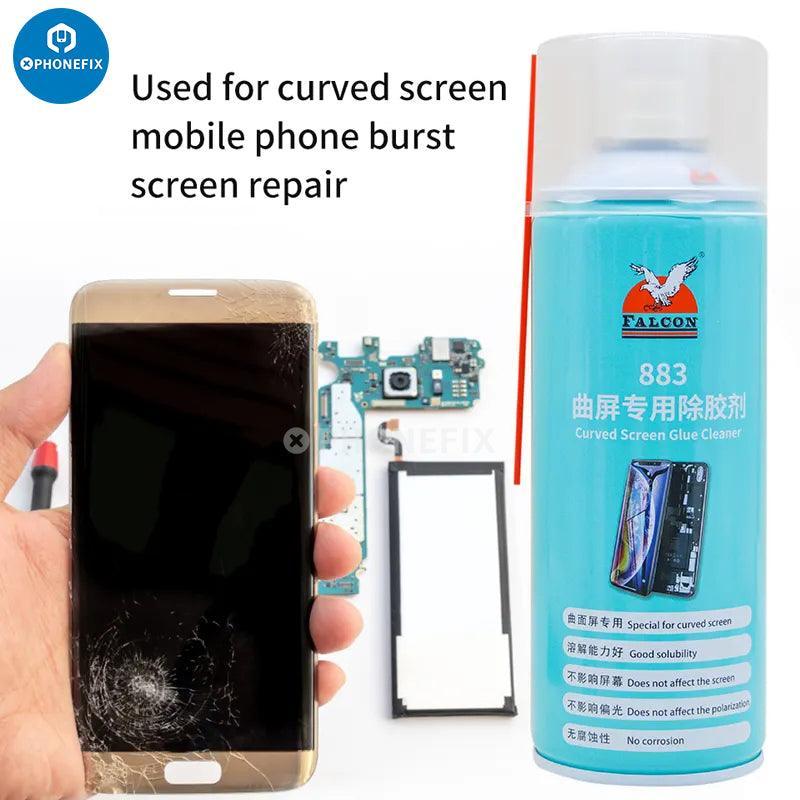 PhoneFix Falcon electronic contact spray cleaner, environmentally friendly consumable used for cleaning electronic contacts.