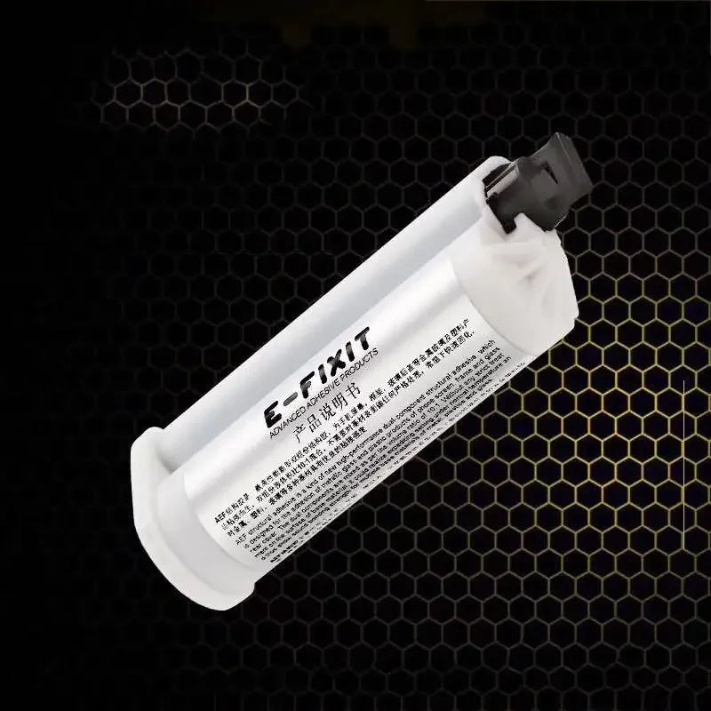 PHONEFIX AEF structural adhesive glue for iPhone back cover glass repair, shown in a tube used for phone repair.