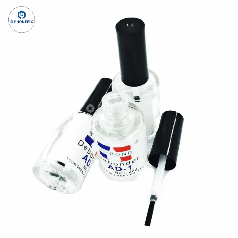 PHONEFIX quick-drying glue removal liquid for screens, a consumable used to safely clean and remove adhesive from electronic screens.