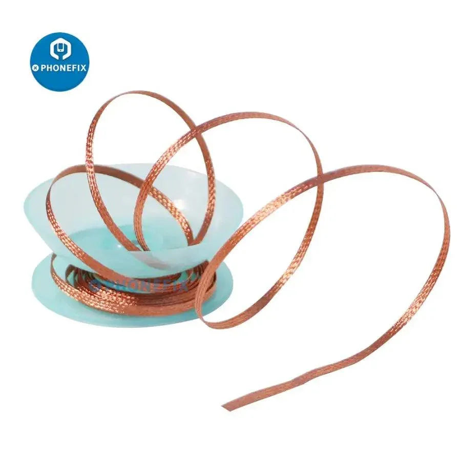 AIXUN desoldering wick for PCB tin cleaning, 2mm thick, strong, no residue, BGA repair wire, used for removing solder from electronic circuits